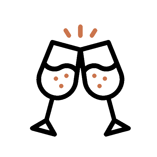 Icono brindis